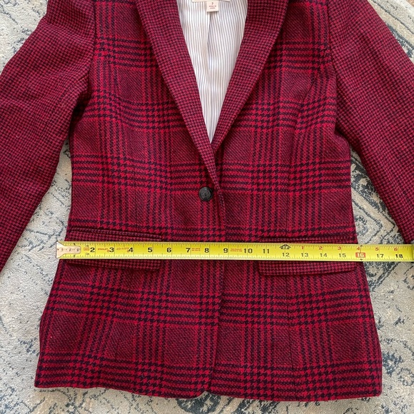 Brooks Brothers Red Fleece Wool Blazer, Size 2 - Picture 7 of 9